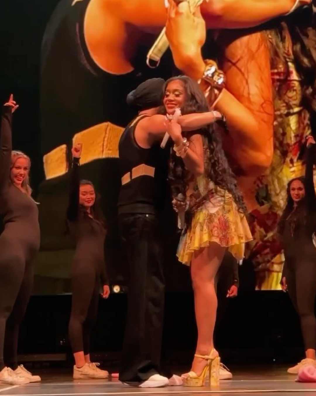 In July last year, Dosanjh performed with American rapper Saweetie in Los Angeles. During the live show, Saweetie even said "Sat Sri Akal" in Punjabi. 