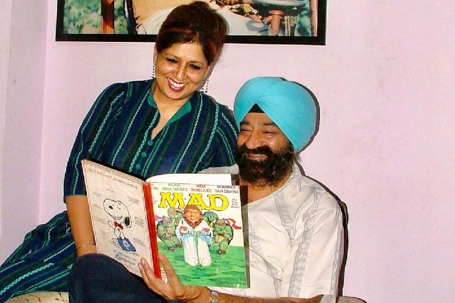 Jaspal Bhatti and Savita Bhatti