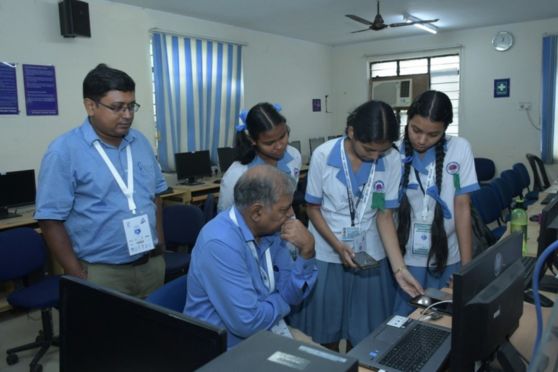 Evaluation by the Jury Members in the School level event (SBH-Junior)
