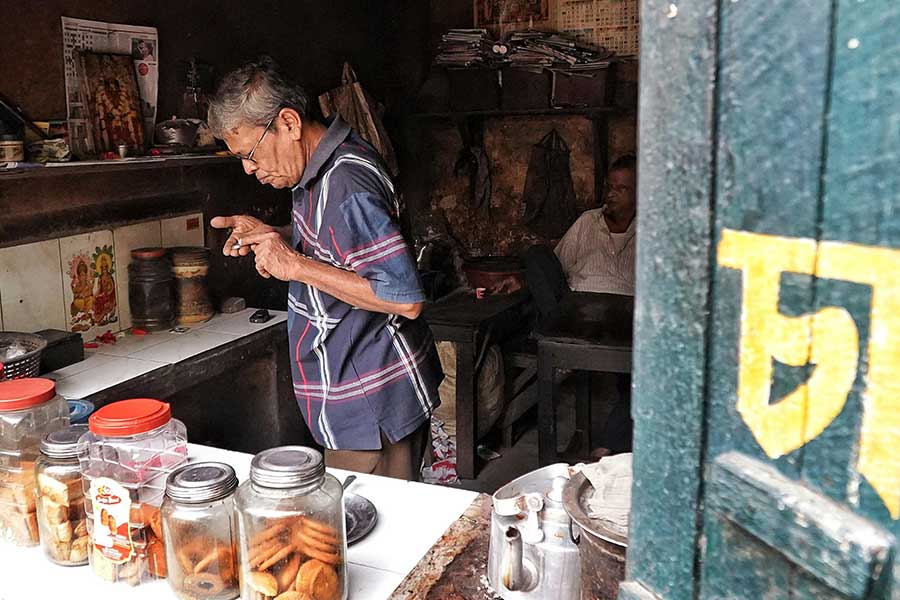 Tea still costs five rupees a cup here
