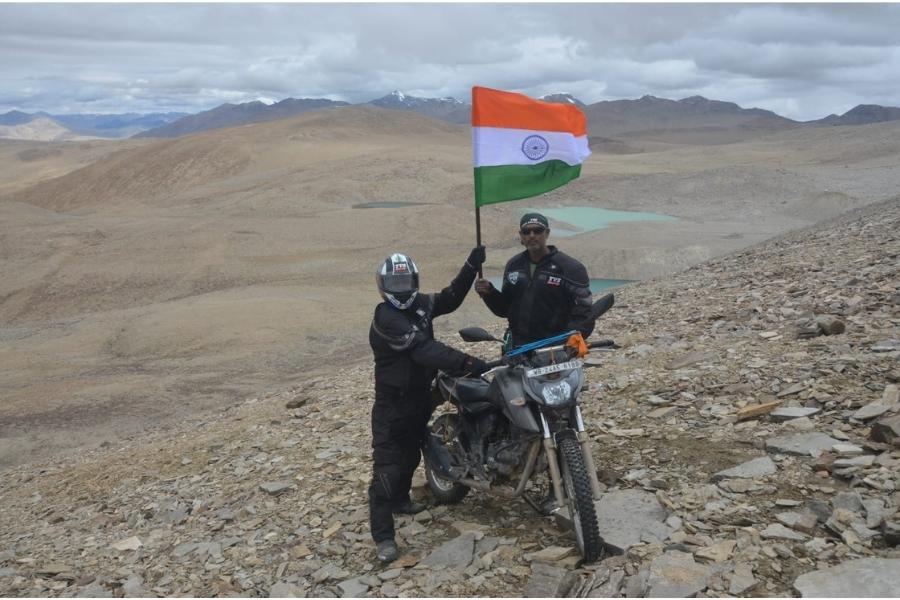 At the slope of Chamser Kangri at an altitude of 21524ft in 2016