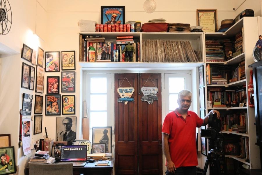 Mishra in Majumdar’s renovated room 
