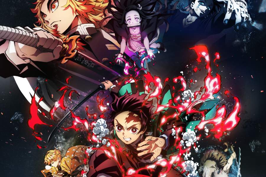 A poster of ‘Demon Slayer: Mugen Train’