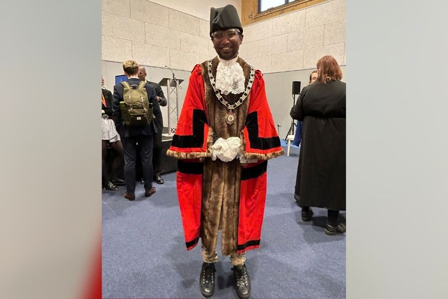 Rohit in his ceremonial robes