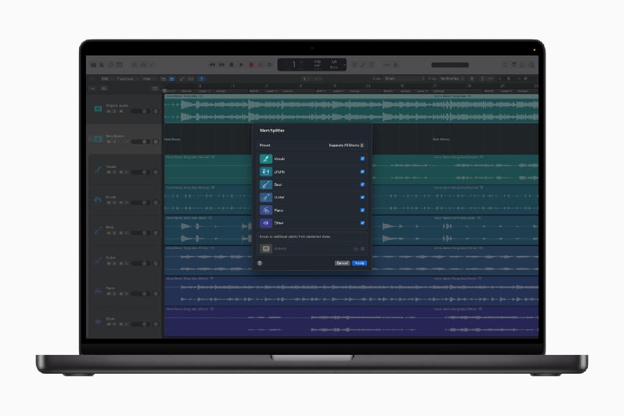 The enhanced Stem Splitter extracts greater detail from old recordings and demos, and now offers added support for guitar and piano stems