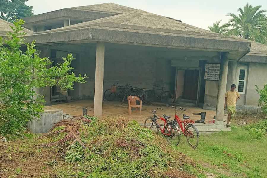 On-going construction of the museum at Gosaba