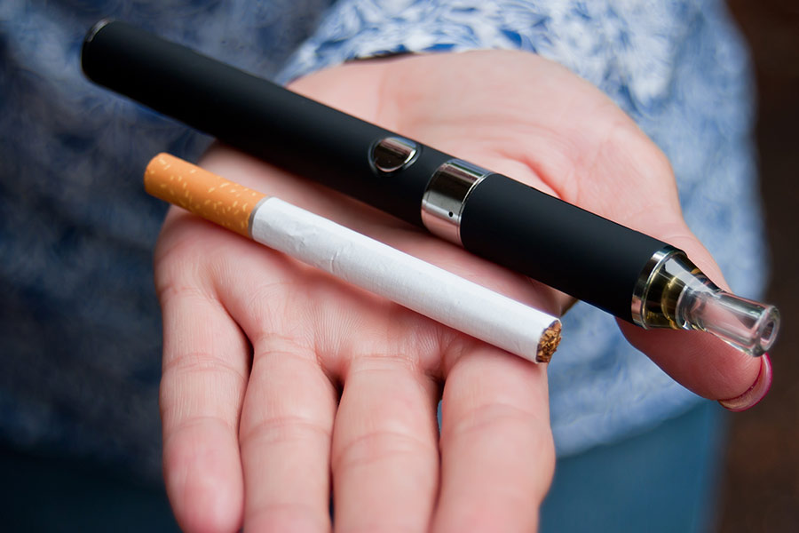 Has the e-cigarette ban made users continue with cigarettes?