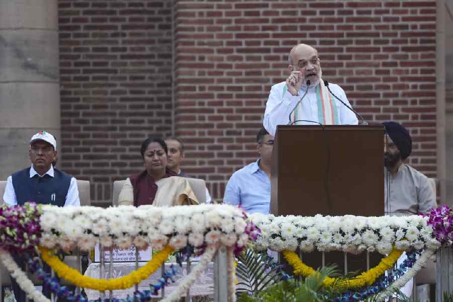 Amit Shah in New Delhi on Friday.