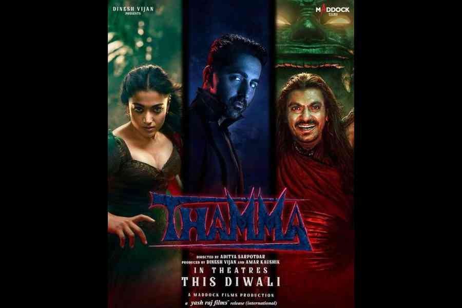 Thamma, starring Rashmika Mandanna, Ayushmann Khurrana and Nawazuddin Siddiqui in principal roles, is playing in theatres