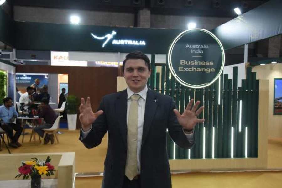 Nathan Davis, trade and investment commissioner at the Australian Trade and Investment Commission, in Calcutta last week