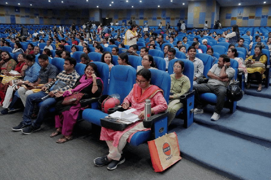 Booth Level Officers (BLOs) undergo training for the upcoming Special Intensive Revision (SIR) of electoral rolls in West Bengal, in Kolkata, Saturday, Nov. 1, 2025.