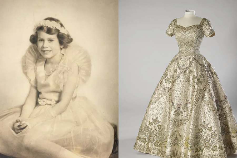 Bridesmaid dress photographer: Jon; The Queens Coronation Dress: Norman Hartnell