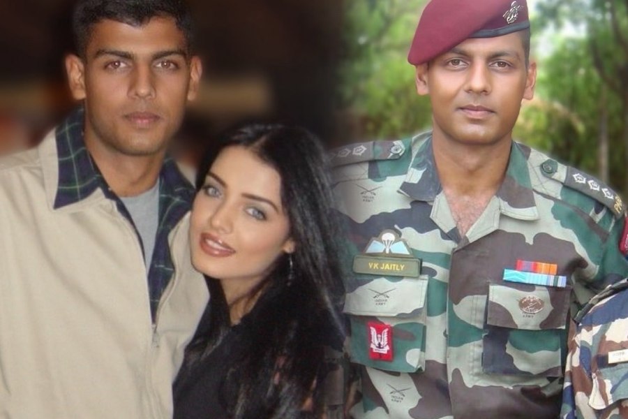 Celina Jaitly with her brother, Major (Retd.) Vikrant Kumar Jaitly