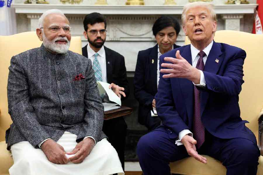 Indian Prime Minister Narendra Modi and US President Donald Trump.