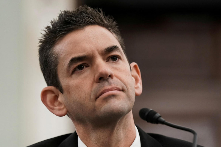 FILE PHOTO: Jared Isaacman, U.S. President Donald Trump's nominee to be administrator of the National Aeronautics and Space Administration (NASA) testifies during a Senate Commerce, Science, and Transportation confirmation hearing on Capitol Hill in Washington, D.C., U.S., April 9, 2025.