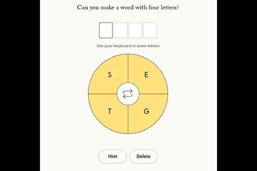Shuffalo wants you to make progressively longer words each round until you reach the maximum