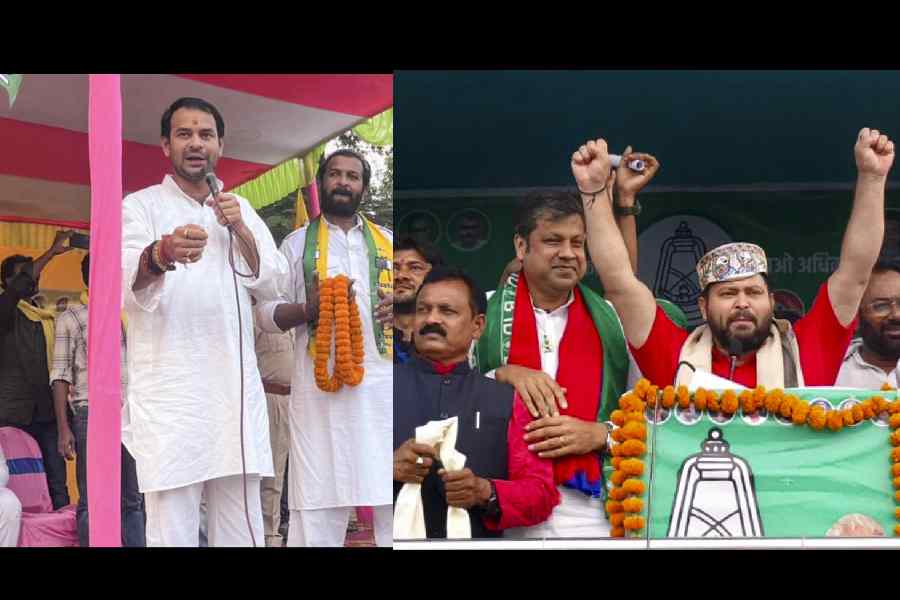 Tej Pratap Yadav and Tejashwi Yadav.