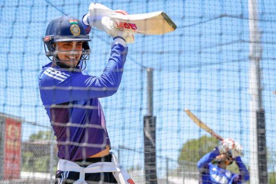 Vice-captain Shubman Gill at nets, ahead of the fourth T20I against Australia in in Carrara, Gold Coast.