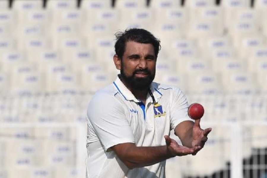 Mohammed Shami during the ongoing Ranji season