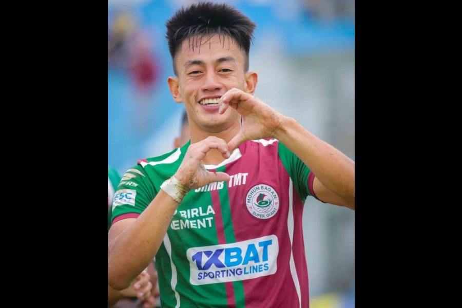 Siliguri footballer Pasang Dorjee Tamang, who will play for Team India U-23 against Thailand. 