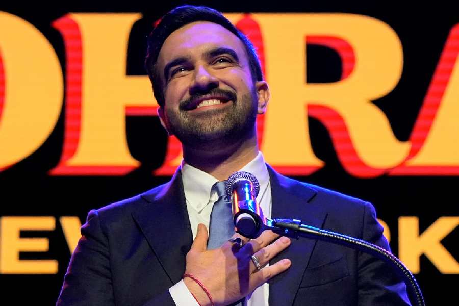 Zohran Mamdani speaks after winning the mayoral election, Tuesday, Nov. 4, 2025, in New York.