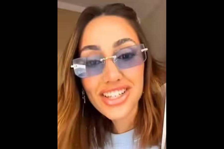 Larissa in the video that went viral on social media on Thursday