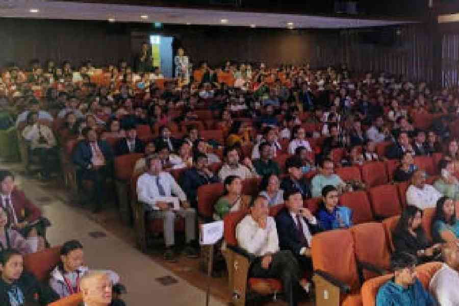 The audience at The Telegraph School Awards for Excellence 2024 North Bengal at Dinabandhu Mancha in Siliguri. File picture