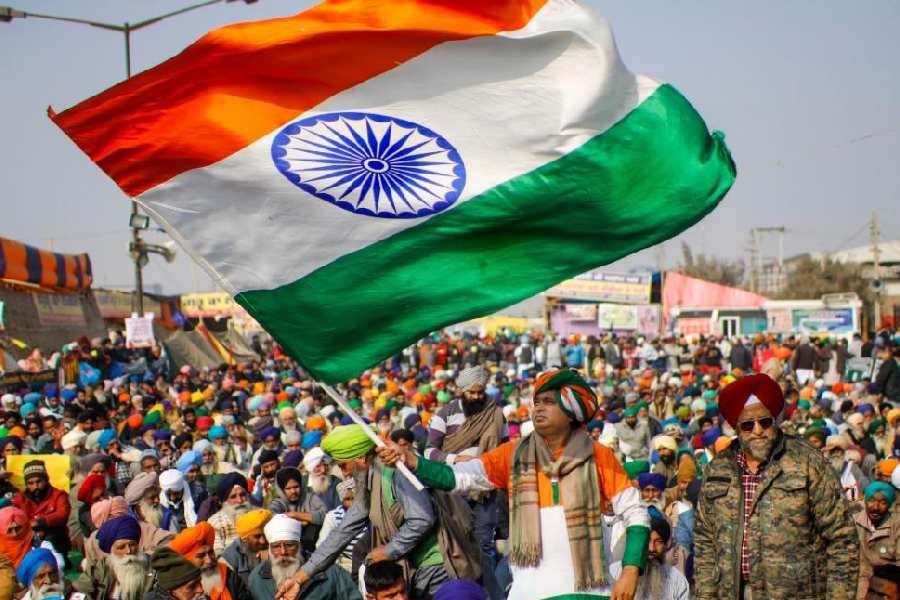 Representational image of the farmers' protest