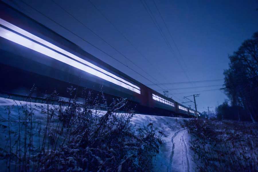 NIGHT TRAIN in Russia. Trans-siberian railway
