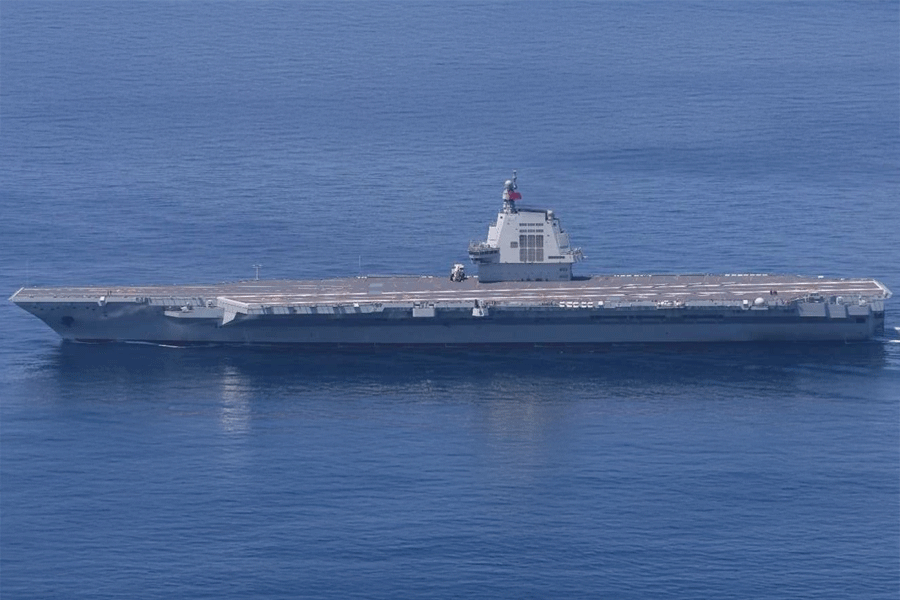 Photo of Fujian transiting the East China Sea, September 2025.