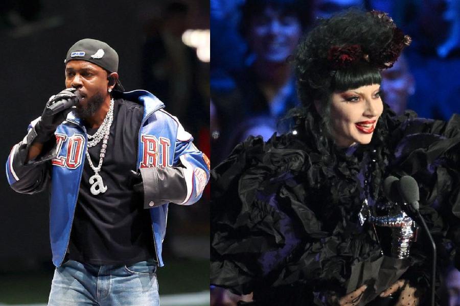 (left to right) Kendrick Lamar, Lady Gaga
