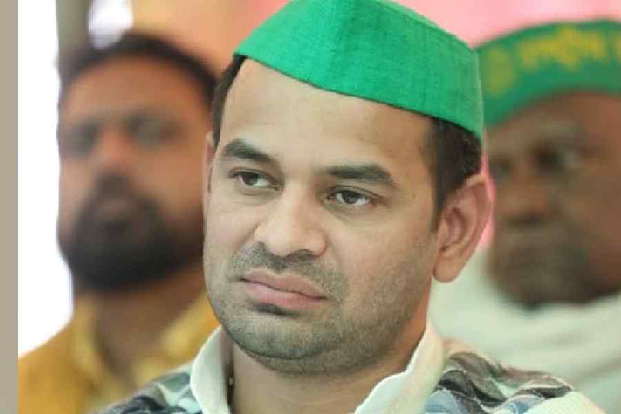 RJD supremo Lalu Prasad's elder son and Janshakti Janta Dal chief Tej Pratap Yadav.