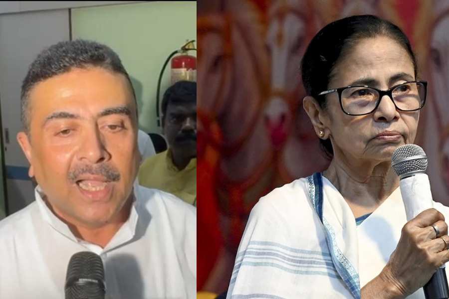 Suvendu Adhikari and Mamata Banerjee
