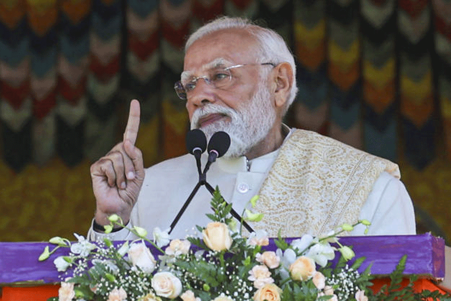 Prime Minister Narendra Modi speaks during an event to mark the 70th birthday celebrations of the fourth king of Bhutan Jigme Singye Wangchuck, in Thimphu, Bhutan.