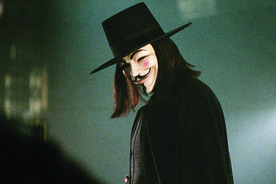 A poster of  ‘V for Vendetta’