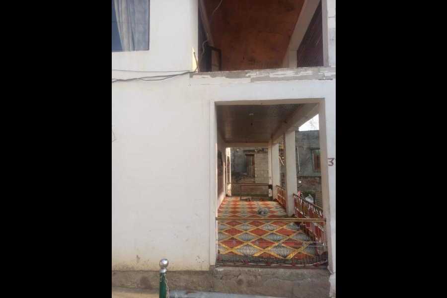 The desolate home of Dr Umar in Koil after the family members were picked up for questioning