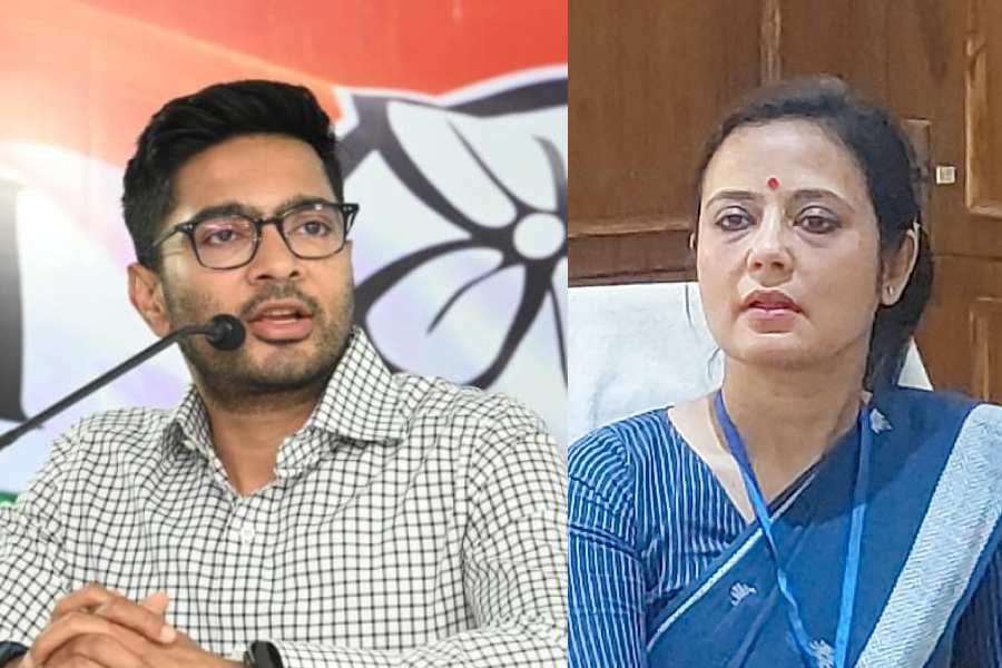 Abhishek Banerjee and Mahua Moitra