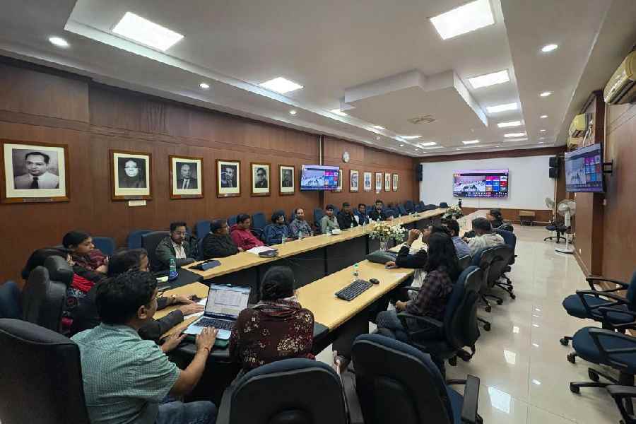 IIT officials at the online induction programme for parents on Wednesday