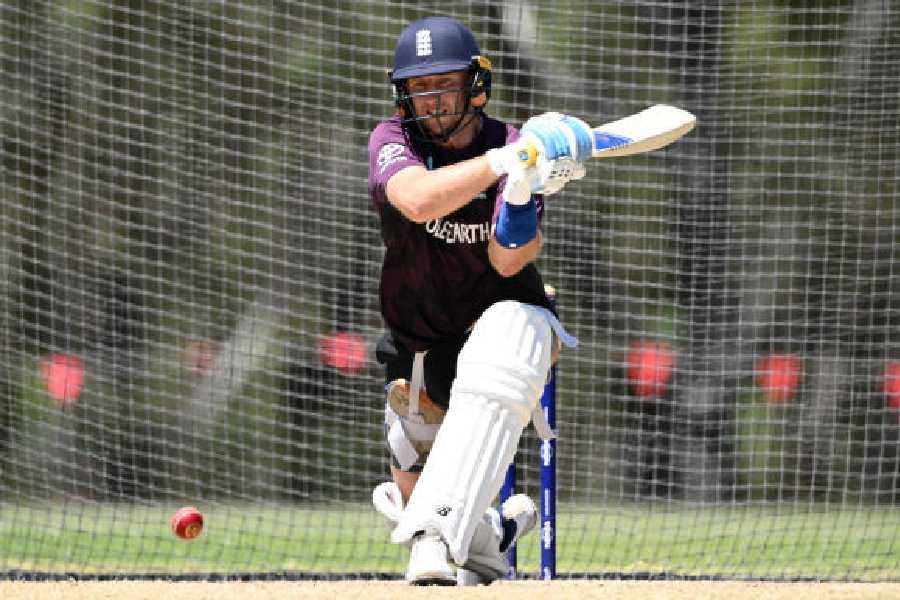 England’s Joe Root at practice in Perth on Wednesday, ahead of the Ashes opener next week.