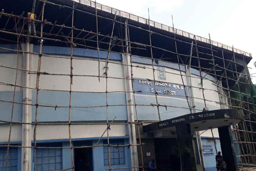 The Siliguri Indoor Stadium at Deshbandhupara, where the table tennis championships will be held.