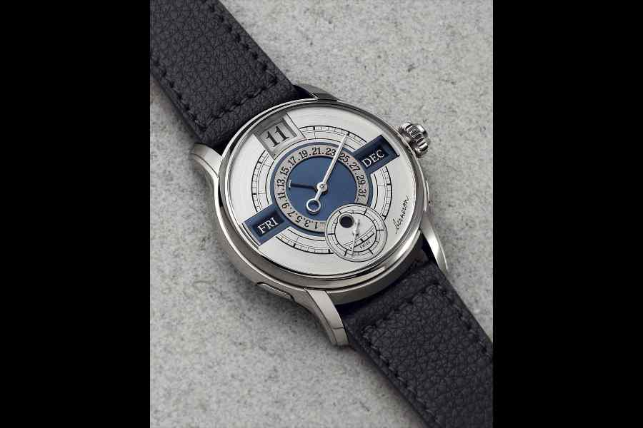 Berneron Quantieme Annuel in silver