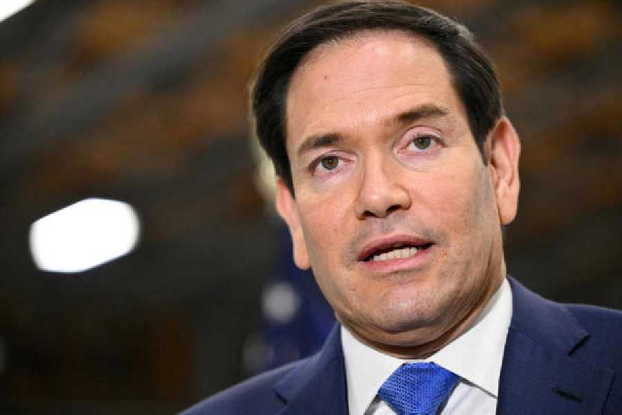 Marco Rubio in Ontario on Wednesday. 