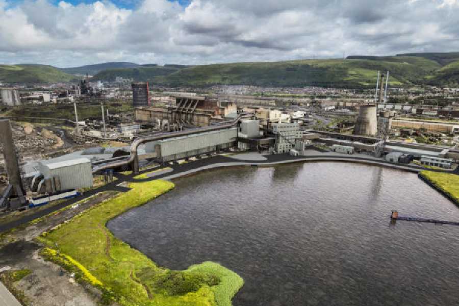 The Port Talbot plant in the UK.