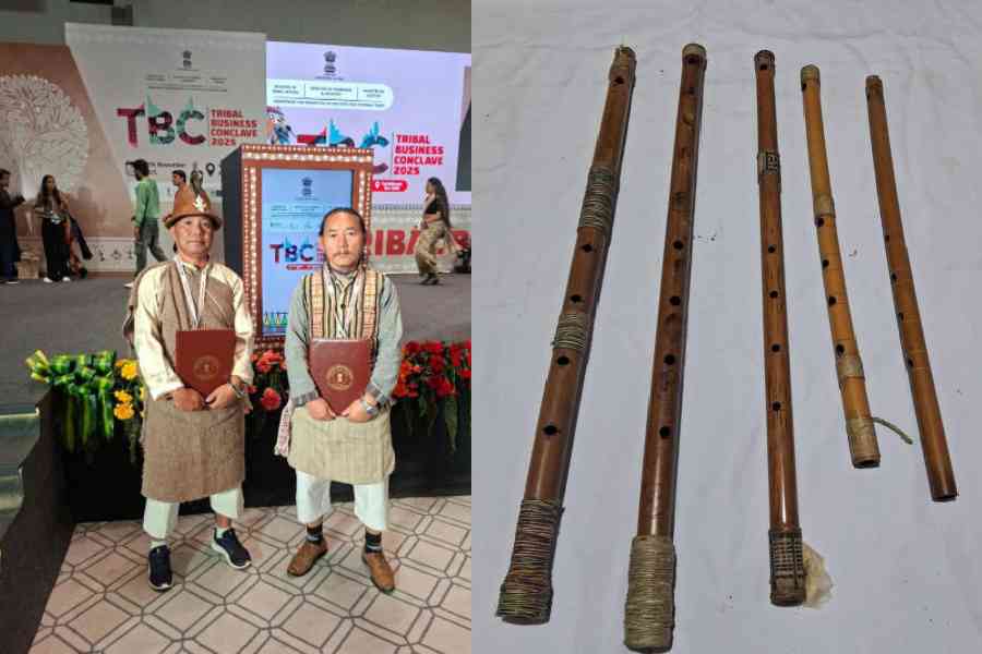 MLAS cultural secretary Namgal Lepcha (left) and president Palzor Lepcha. Puntong Palit