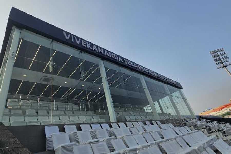 The VIP box in the gallery of the new stadium