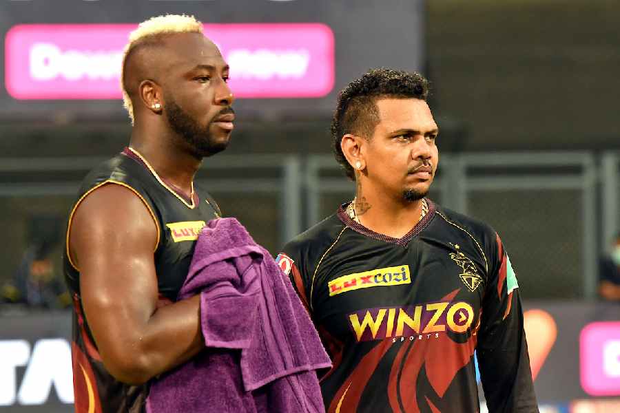 Andre Russell and Sunil Narine