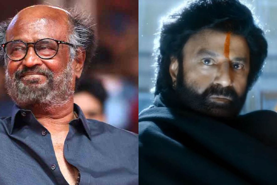 (left to right): Rajinikanth; Nandamuri Balakrishna
