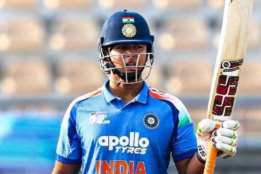 Vaibhav Suryavanshi during the ongoing Asia Cup Rising Stars tournament, in a picture shared on X.