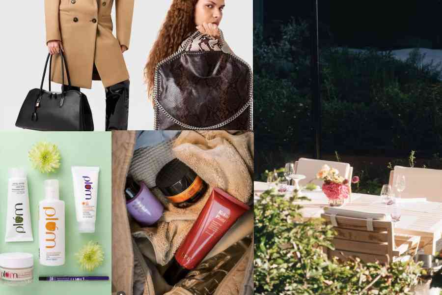 Various kinds of vegan products. A vegan eatery Blooms