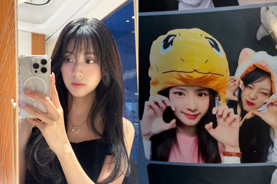 Jisoo and her sister Kim Ji-yoon